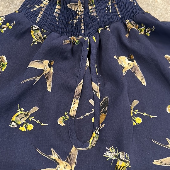 Navy Bird print tank - Picture 4 of 6